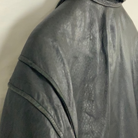Men’s Roundtree & Yorke Black Leather Coat XL - Picture 14 of 16